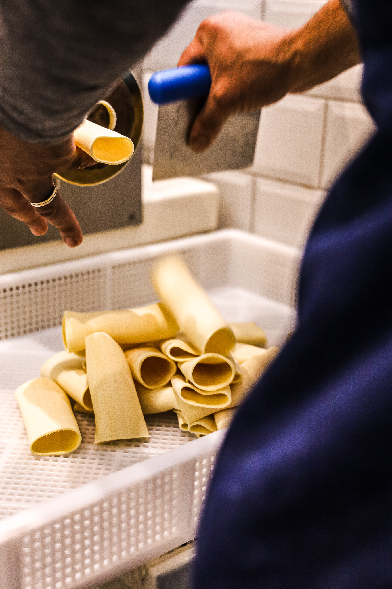 Pasta Herstellung Produktion Handarbeit